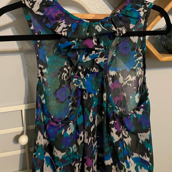 Ali & Kris Colorful Semi-sheer Racerback Tank - Picture 3 of 5